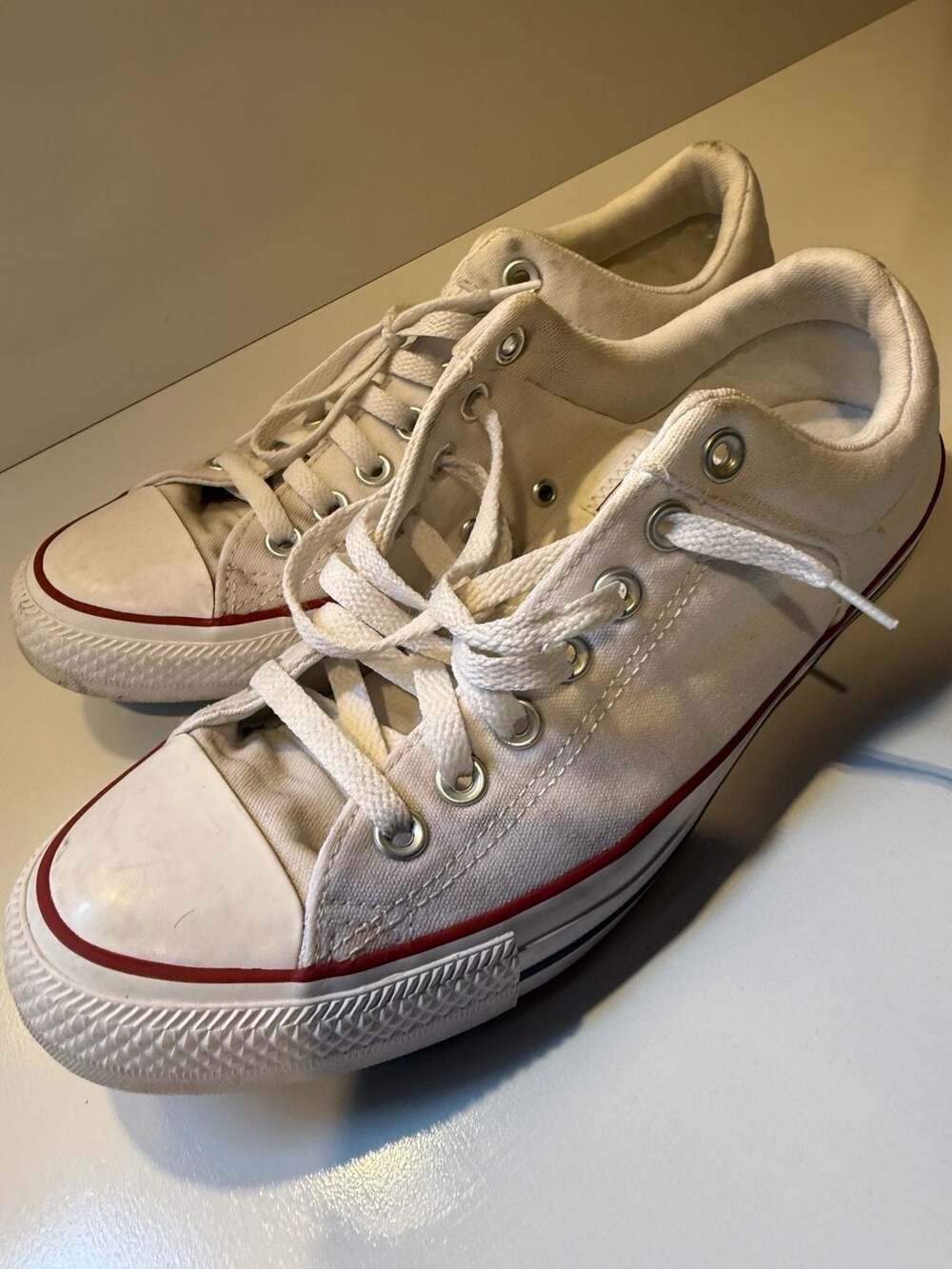 Converse Chuck Taylor All Star Madison White Canvas Sneakers Men's 9 Women's 11